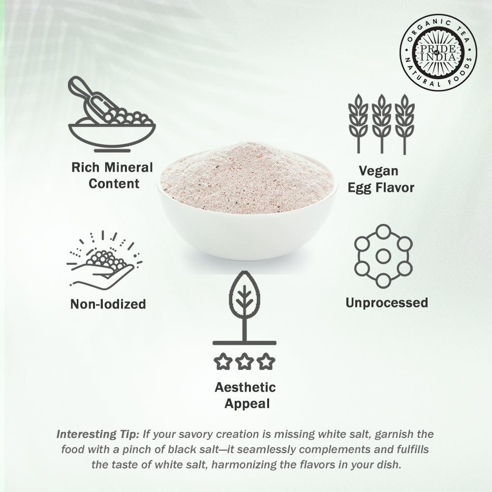 Himalayan Black Rock Salt (Kala Namak) - Extra Fine Grind